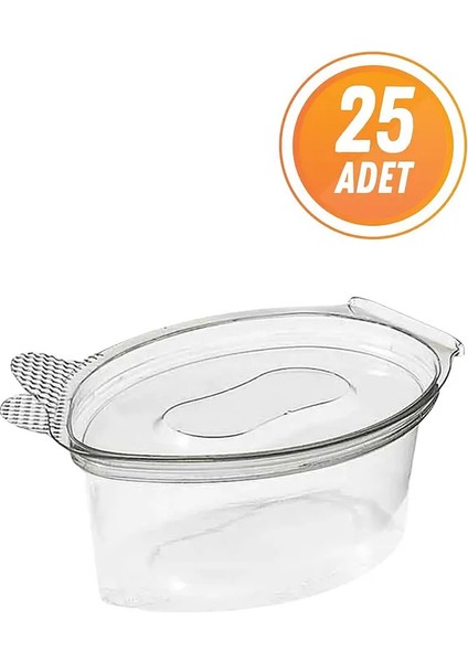80 cc Kapaklı Plastik Sızdırmaz Sos Kabı 25 Adet