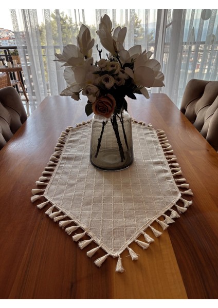 Nurgita Home Püsküllü Runner Bohem 40 x 90