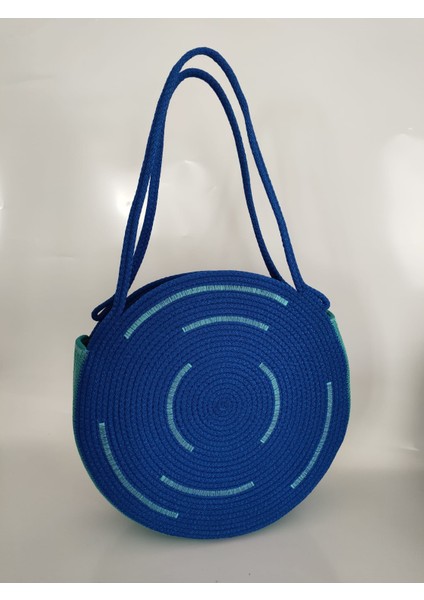 Beach, Handmade Kadın El Çantası, Plaj Çantası, Günlük Turkuaz Çanta, Omuz Çantası fırsatları