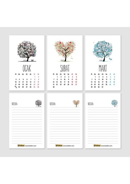 2026 Takvim Dört Mevsim Ağaç 2026 Masa Takvimi Kraft fiyatları