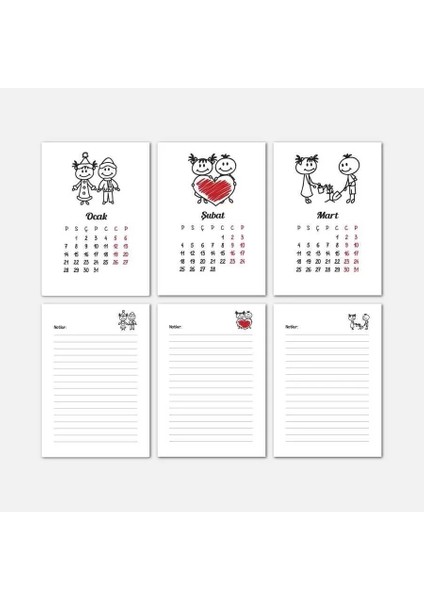 Mevsim Çocuklar 2026 Masa Takvimi | Ahşap Tabanlı Masa Takvimi fiyatları