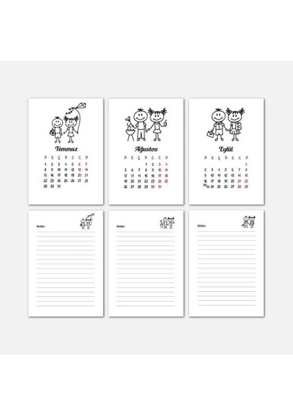 Mevsim Çocuklar 2026 Masa Takvimi | Ahşap Tabanlı Masa Takvimi fırsatları