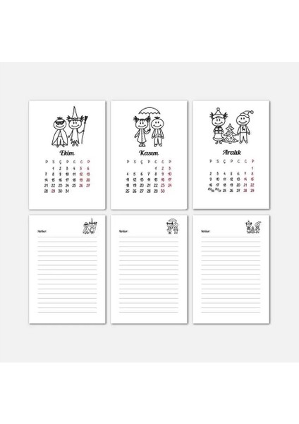 Mevsim Çocuklar 2026 Masa Takvimi | Ahşap Tabanlı Masa Takvimi indirimleri