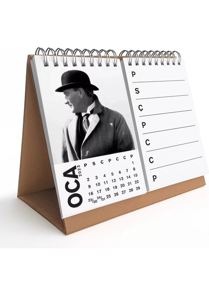 Haftalık Planlamalı Atatürk Takvimi Atatürk Masa Takvimi 2026 Takvim ve Haftalık Planlama Ikisi Bir Arada