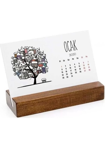 Mevsim Ağaçlar Masa Takvimi | 2026 Masa Takvimi