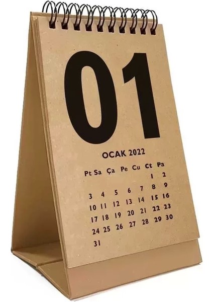 Kraft 2026 Masa Takvimi Ingilizce Türkçe Takvim