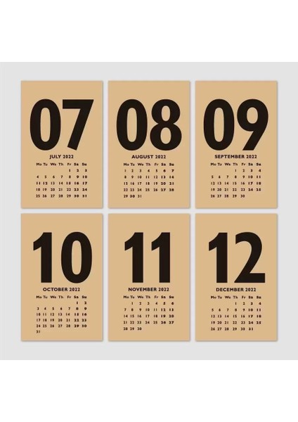 Kraft 2026 Masa Takvimi Ingilizce Türkçe Takvim indirimleri