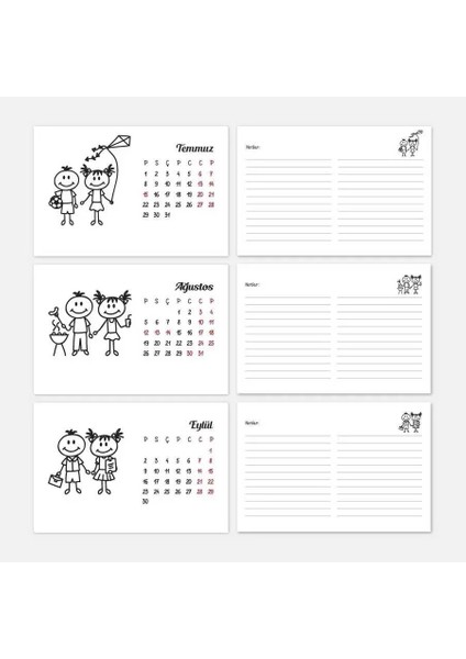 Mevsim Çocuklar Masa Takvimi | Ahşap Tabanlı 2026 Masa Takvimi fırsatları