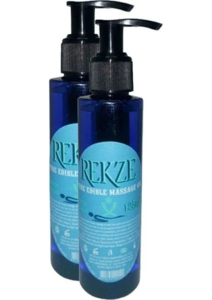 Rekze Erkeklere ve Bayanlara Sade Yenilebilir Masaj Yağı Pure Edible Massage Oil 125ML 2 Adet