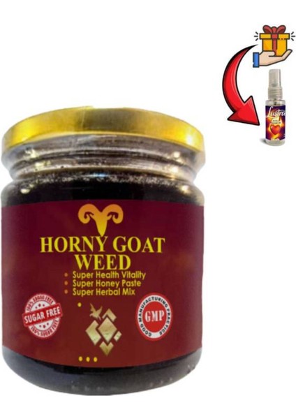 Horny Goat Weed Erkeklere Performansa Yeni Güçlü Destek Takviyesi 240 gr x 1 Ad+Lustra Masaj Yağı