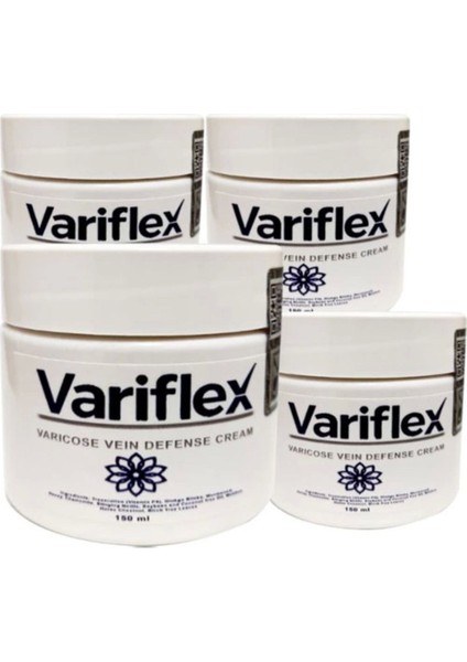 Variflex GZYKS052 4tane 150 ml Varicosel Cream Büyük Boy Bacaklara Krem
