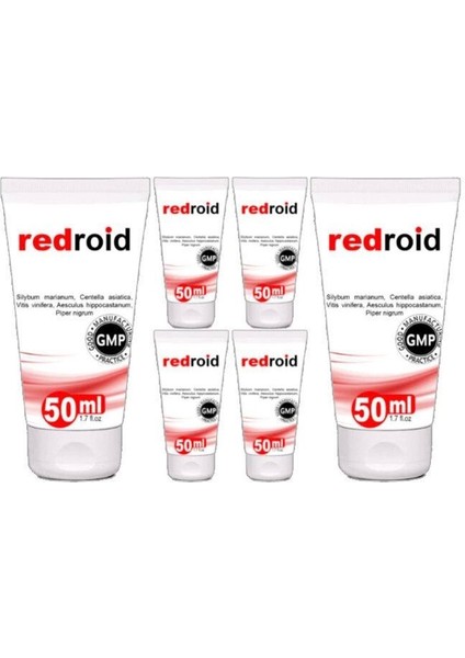Redroid Hemer.oid - Ba.sur Için Bakım Masaj Kremi 6X50 ml
