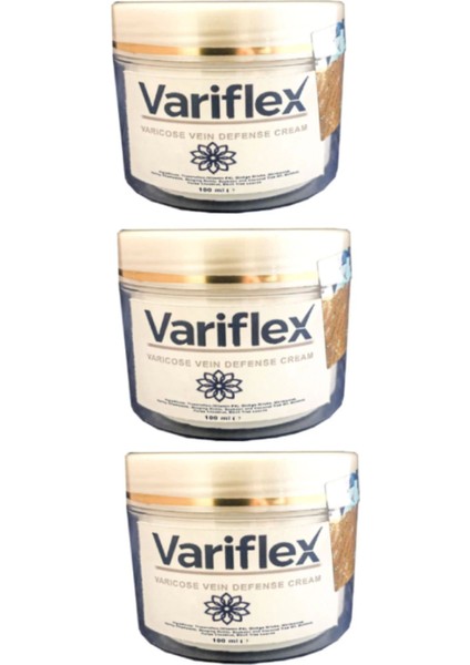 Varix Variflex Leg Bacak ve Vars Bakımı Kremi 100 ml x 3 Adet