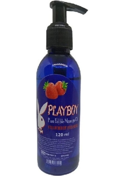 Playboy Pure Edible Çilekli Masaj Yağı Aromalı 120ML Masaj Yağı Svl - 120ML Pure Edible Massage Oil