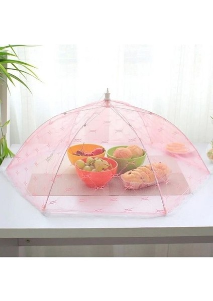 Gıda Koruma Şemsiyesi Yiyecek Yemek Sinek Koruyucu Tül Aparat Yemek Koruma Şemsiyesi fırsatları
