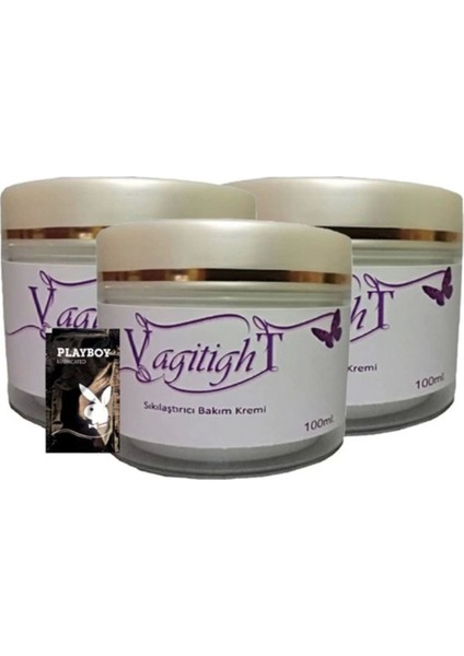 Vagitight 3lü Adet Kadınlara Özel Pres Kremi 100 ml + 1 Adet Jel Hediye