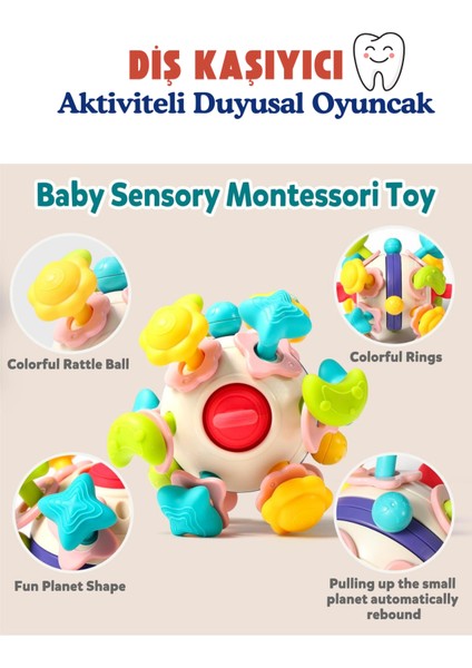 Bebek Oyuncağı Çıngıraklı Diş Kaşıyıcı Duyusal Montessori Oyuncak fiyatları