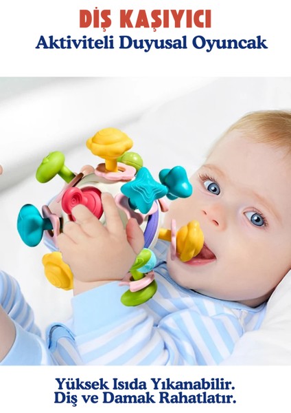 Bebek Oyuncağı Çıngıraklı Diş Kaşıyıcı Duyusal Montessori Oyuncak modelleri