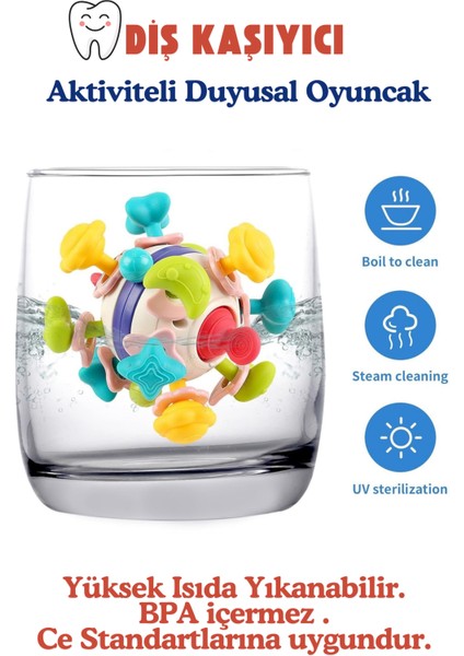 Bebek Oyuncağı Çıngıraklı Diş Kaşıyıcı Duyusal Montessori Oyuncak fırsatları