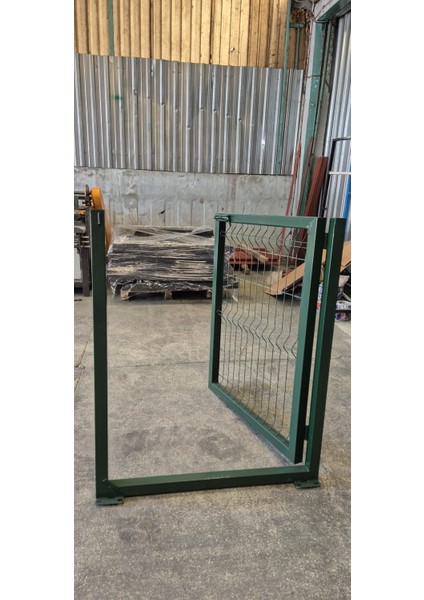 Bahçe Kapısı Panel Çit Tel Kapısı Kanatlı Kapı Yeşil 120 cm Yükseklik x 100 cm En fiyatları