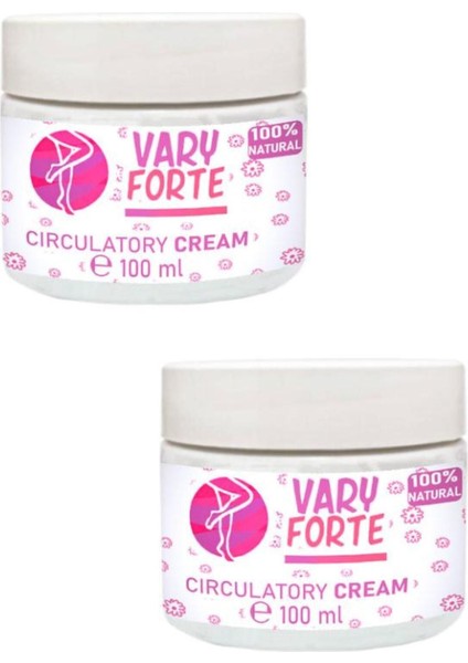 Vary Forte Varislerinize Karşı Rahatlatmaya Bakım ve Masaj Kremi 100 ml x 2 Adet