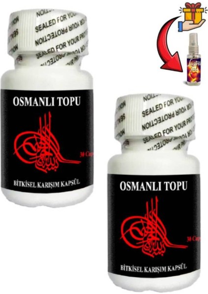 Osmanlı Topu Erkeklerin Pe.nis Sertleşmeye Yeni Takviye 30'lu x 2 Ad + Lustra Masaj Yağı
