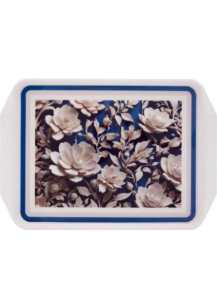 Galerıyo Plastik Servis Tepsisi Büyük Boy 3 Adet