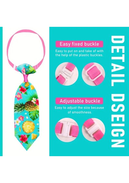 Kedi ve Köpek Için 2'li Ayarlanabilir Meyve Desenli Renkli Kravat modelleri