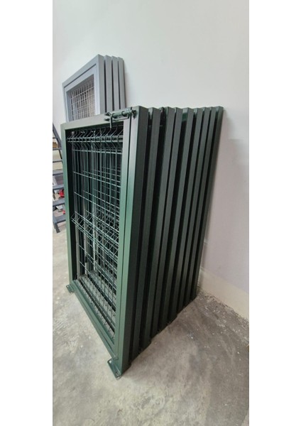 Bahçe Kapısı Panel Çit Tel Kapısı Kanatlı Kapı Yeşil 150 cm Yüksekligi x 100 cm Eni fırsatları