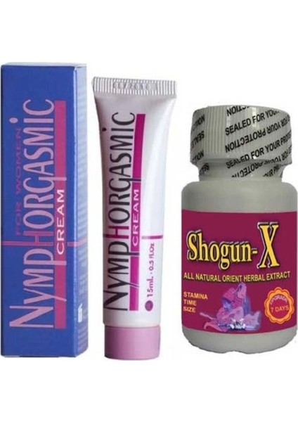 Nymphorgasmic 15 Ml. Cream Kremi + S30 Etkili Erkek 30LU Kapsül