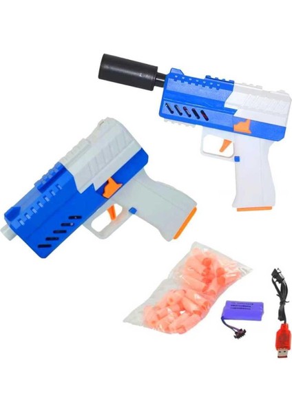 Seçtim Aldım Tiim 18 Sünger Tabancası D2 Tam Otomatik Susturuculu Şarjlı Mavi 3 fiyatları