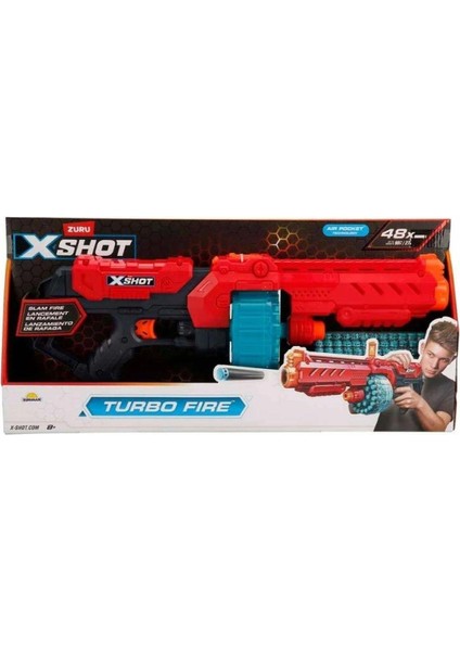 Seçtim Aldım Sunman 36270 X-Shot Excel Turbo Fire Sünger Atan Silah 8 Mermi 48