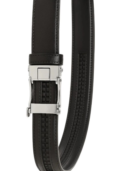 Erkek Kemer Deliksiz Otomatik Raylı Siyah Tokalı modelleri