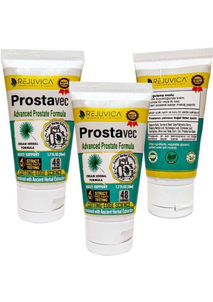 Prostavec Pırostate Cream 50 ml 3 Adet / Erkeklere Özel Pırostat Kremi