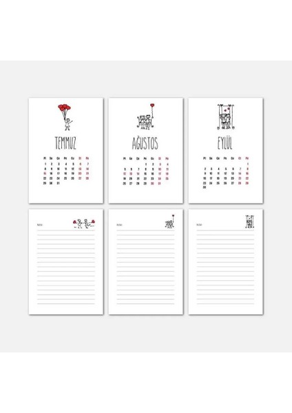 Aşk Tasarımlı Masa Takvimi | Ahşap Tabanlı 2026 Masa Takvimi fırsatları