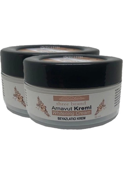 Three Brand Arnavutkremi 2li Adet Whitens Cream Tümbölge Aklık Kremi 50 ml