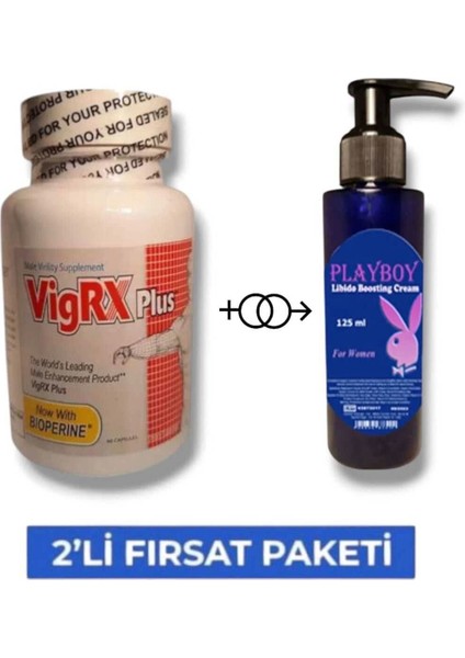 Vigrx Erkek Performansı Arttıran 60'lı Takviye Mucizevi Li.bido Arttırıcı Krem 125 ml