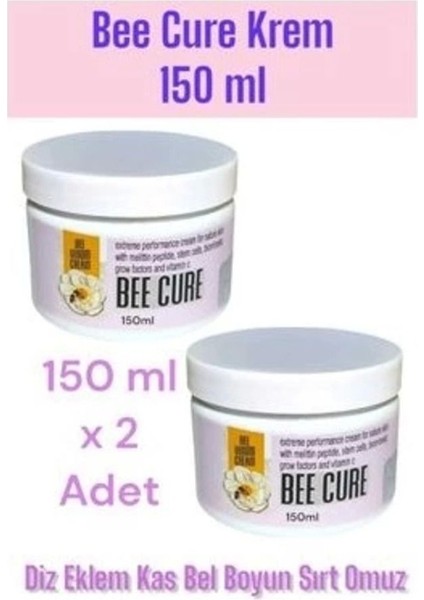 Bee Cure Krem Ağrılarınız Için Vücut ve Bölgesel Bakım 150 ml x 2 Adet