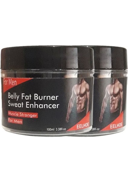 Eelhoe 2li Adet Belly Fatburner Sweat Enhancer Erkeklere Özel Kas Şekillendirme Kremi 100 ml