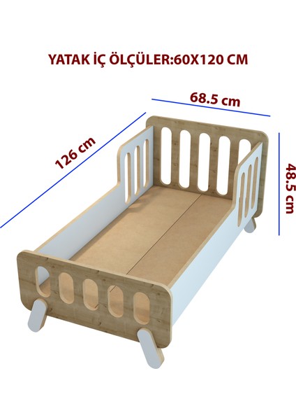 Somfy Montessori Bebek Yatağı Demonte 60 cm x 120 cm modelleri