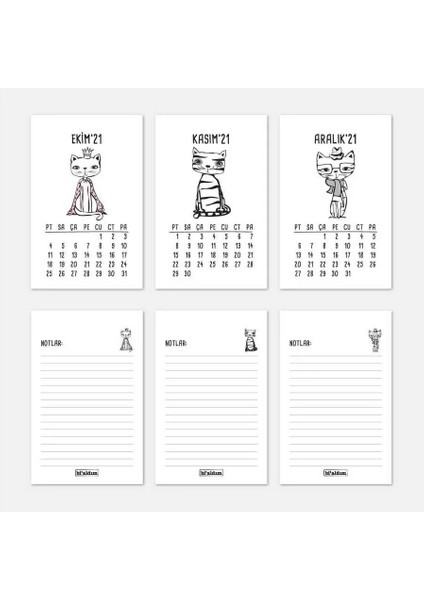 Kedili 2026 Masa Takvimi indirimleri