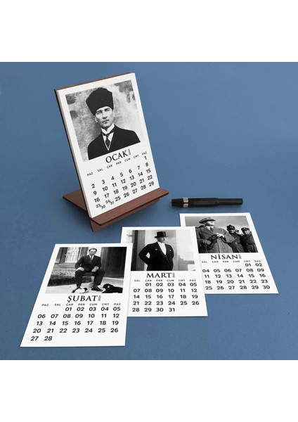 2026 Mustafa Kemal Atatürk Takvimi, Ahşap Atatürk Takvimi, 2026 Ahşap Masa Takvimi fiyatları