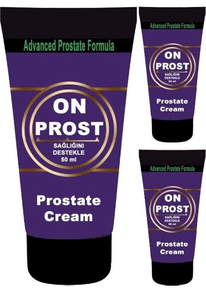 Onprost Cream 50 ml 3 Adet Erkeklerin Prostatına Krem, 000031KI : Krem, Paket-Gizli, 3lü