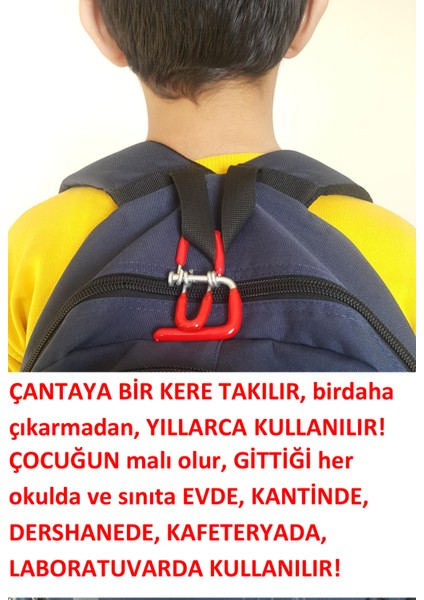 Okul Çanta Askısı 1 Adet Öğrenci Sıra Masa Yaylı Askı Aparatı Organizer Düzenleyici fiyatları