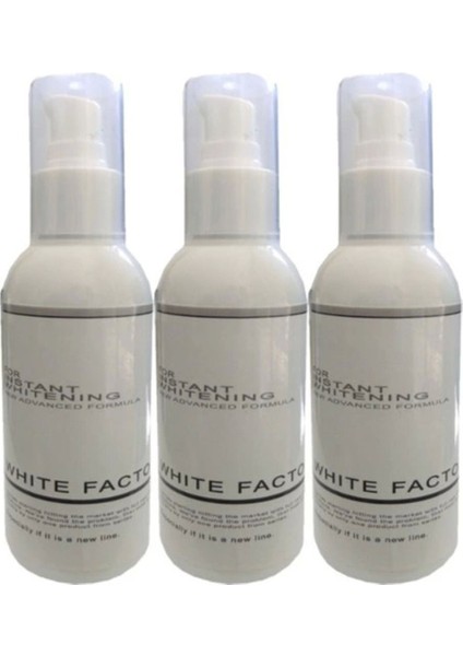 White Factor 3 Adet White Factor For Instant Whitening Beyazlatıcı Açıcı / 3X120 ml Krem SNMYN103