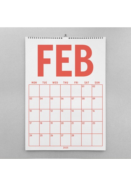 2025 Aylık Planlayıcı Duvar Takvimi, 33X48 Cm, A4, Spiralli Takvim, Minimalist, Boho Toprak Renkleri fiyatları