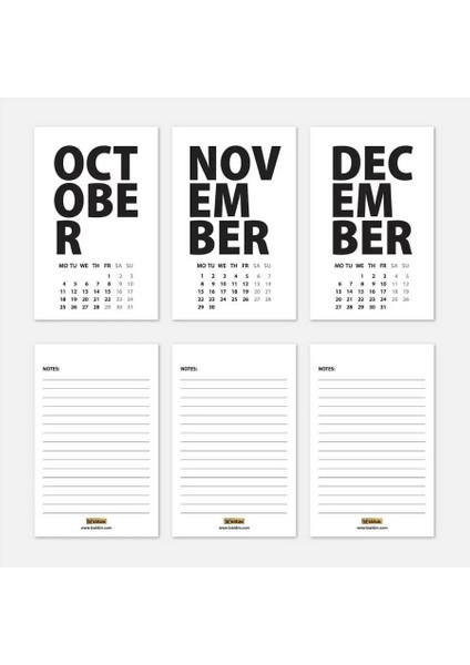 2026 Masa Takvimi Ingilizce - Kırmızı Beyaz indirimleri