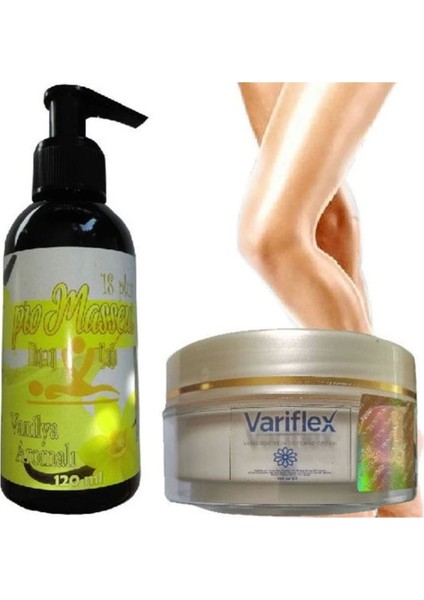 Promasseur Plus Vanilya Aromalı Masaj Yağı-Variflex Krem ile
