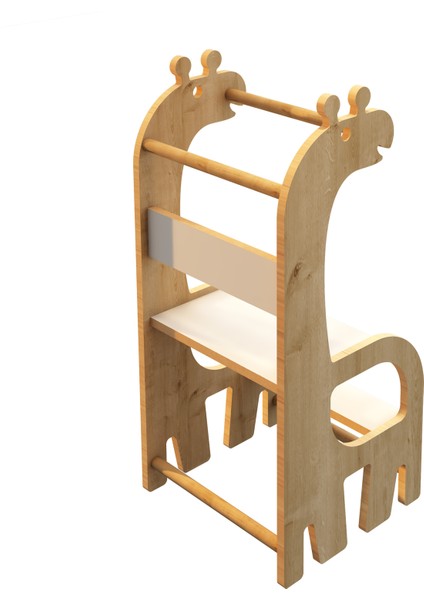 Zürafa Montessori Ahşap Öğrenme Kulesi fırsatları