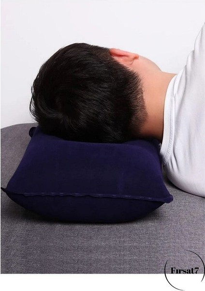 Kadife Kaplı Şişme Yastık Küçük Kamp Yastığı Seyahat Yastığı 1 Adet Şişme Yastık Kadife Kaplamalı indirimleri